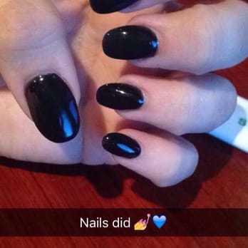 Pretty Nails & Spa - Black gel with tips! - Nail Salons Near Me - Parsippany, New Jersey Pretty Nails & Spa - Black gel with tips! - Nail Salons Near Me - Parsippany, New Jersey