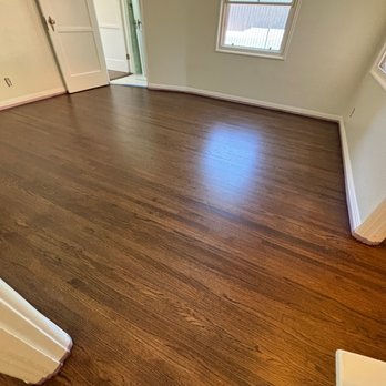 Hardwood Floor Specialist - Red Oak - stained "Spiced Brown" - Flooring Near Me - Rosemead, California