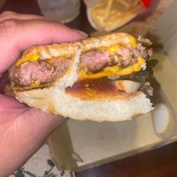 McDonald's - Raw patty.