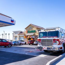7-Eleven - Local Fire Department stopping in for a mid day snack!