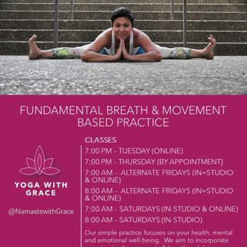Yoga With Grace - Class schedule - Meditation Centers Near Me - Chino, California Yoga With Grace - Class schedule - Meditation Centers Near Me - Chino, California