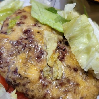 Rel'Lish Burger Lounge - Here's a close up: the burger was cooked and they didn't pull it off before the cheese melted off. There was ZERO flavor in the burger. - Lounges Near Me - SeaTac, Washington Rel'Lish Burger Lounge - Here's a close up: the burger was cooked and they didn't pull it off before the cheese melted off. There was ZERO flavor in the burger. - Lounges Near Me - SeaTac, Washington