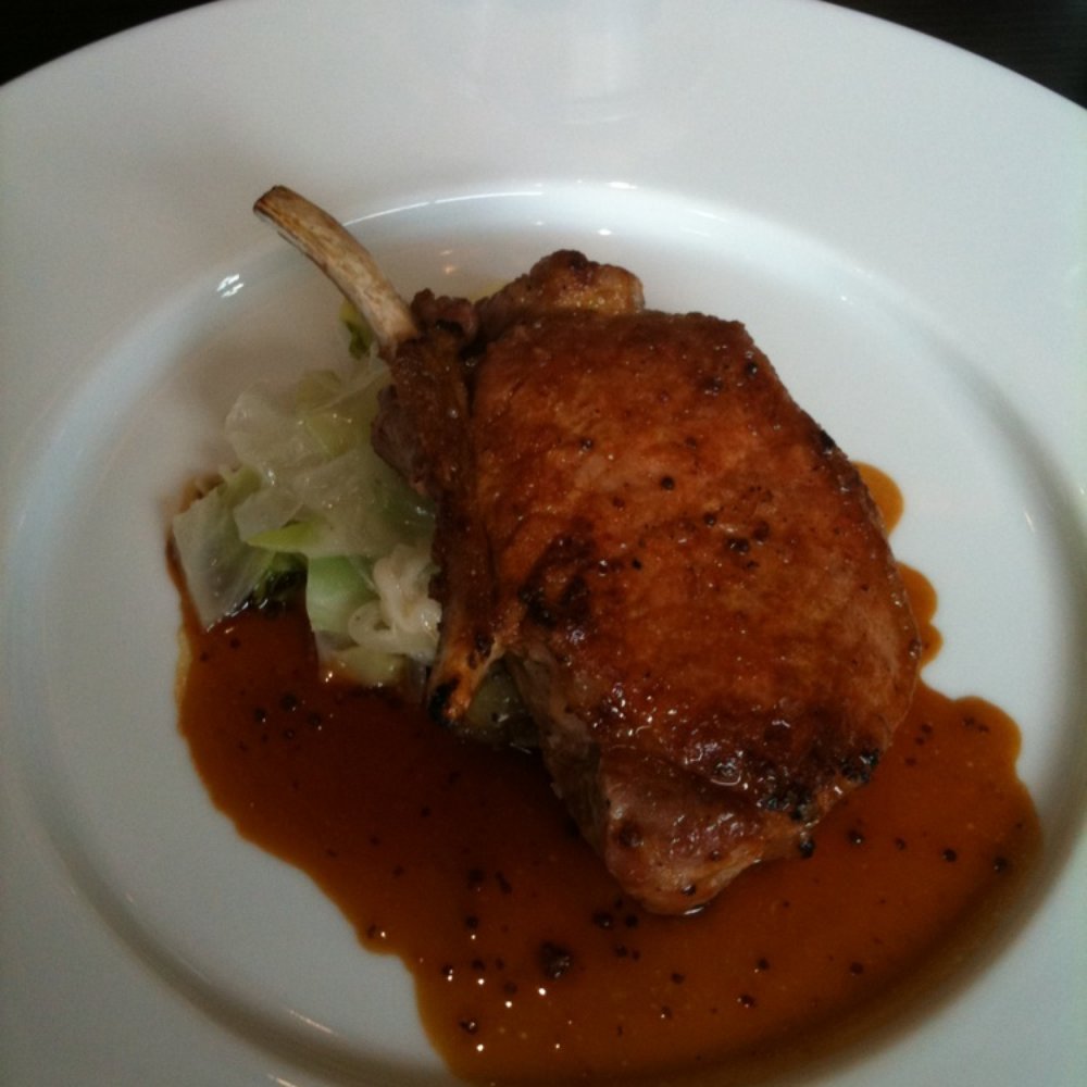 Dinner by Heston Blumenthal - Blackfoot Pork Chop - British Near Me - London, XGL Dinner by Heston Blumenthal - Blackfoot Pork Chop - British Near Me - London, XGL
