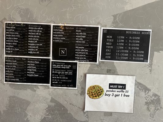 Menu photo 6 N7 Draft Tea and Coffee San Jose, CA Menu photo 6 N7 Draft Tea and Coffee San Jose, CA