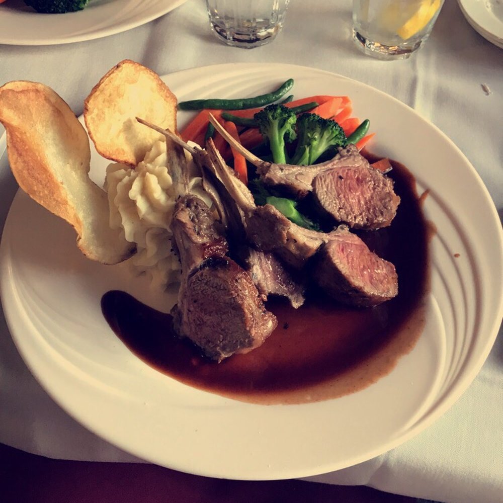 Fernando's Grille - Rack of lamb with mashed potatoes and vegetables $34 - American Near Me - Hightstown, New Jersey Fernando's Grille - Rack of lamb with mashed potatoes and vegetables $34 - American Near Me - Hightstown, New Jersey