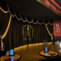 Brad Garrett's Comedy Club - View from my second row table, VIP area, on Monday night, 11/24/25. They always seat me on the left.