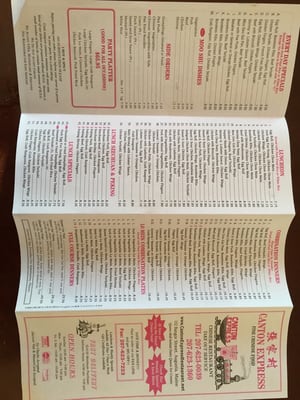 Menu photo 7 Canton Express Restaurant Augusta, ME