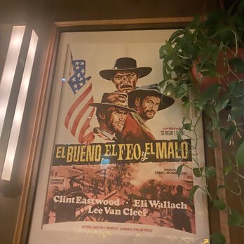 Tropezón - Spaghetti western posters filmed in Spain. Eclectic Spanish food - Tapas/Small Plates Near Me - Miami Beach, Florida