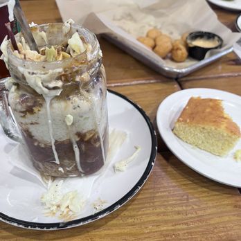 Kloby's Smokehouse - Original Jar-B-Que and Corn Fritter Bites with some gotta have corn bread! - Barbeque Near Me - Laurel, Maryland Kloby's Smokehouse - Original Jar-B-Que and Corn Fritter Bites with some gotta have corn bread! - Barbeque Near Me - Laurel, Maryland