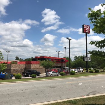 Cook Out - cars parked in front of a restaurant - Burgers Near Me - Garner, North Carolina Cook Out - cars parked in front of a restaurant - Burgers Near Me - Garner, North Carolina