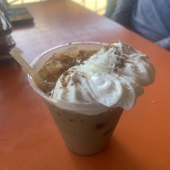Café Playero - Iced coffee w/ Coconut & Cinnamon - Coffee & Tea Near Me - Fajardo, Puerto Rico Café Playero - Iced coffee w/ Coconut & Cinnamon - Coffee & Tea Near Me - Fajardo, Puerto Rico