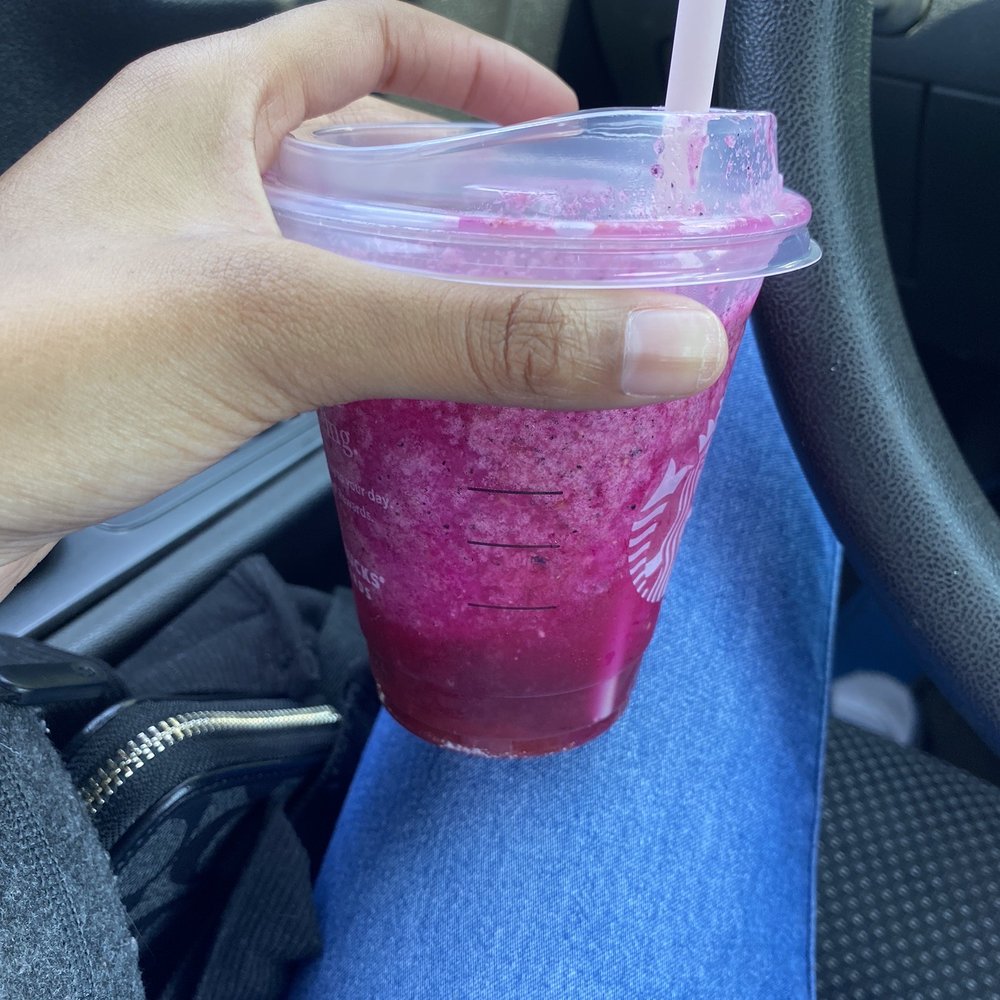 Starbucks - Mango dragon fruit lemonade refresher - Coffee & Tea Near Me - Cordele, Georgia Starbucks - Mango dragon fruit lemonade refresher - Coffee & Tea Near Me - Cordele, Georgia