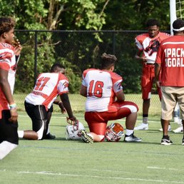 Football Game on the Turf Field