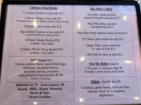 Menu photo 2 Mike’s Famous Chicken Fruita, CO Menu photo 2 Mike’s Famous Chicken Fruita, CO