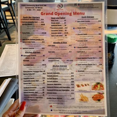 Menu photo 8 Taku Sushi Centennial, CO