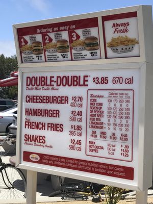 Menu photo 7 In-N-Out Burger Carlsbad, CA