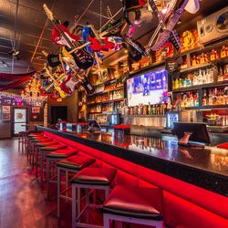Roxxy - Take in the amazing decor and pop culture artifacts behind the bar at Roxxy.