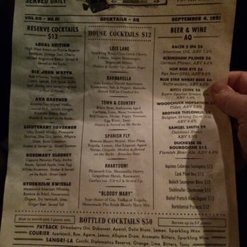 Local Edition - Menu - Lounges Near Me - San Francisco, California