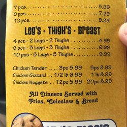 Moe's Fish Chicken & Grill - Menu and kids menu