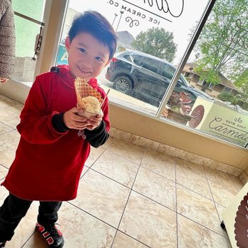Carmela Ice Cream - He's so happy to he here - Ice Cream & Frozen Yogurt Near Me - Pasadena, California