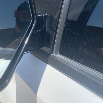 Avondale Auto Glass - Water stains they left after wetting the whole truck when they only needed to tint the rear back window. - Auto Glass Services Near Me - Goodyear, Arizona Avondale Auto Glass - Water stains they left after wetting the whole truck when they only needed to tint the rear back window. - Auto Glass Services Near Me - Goodyear, Arizona