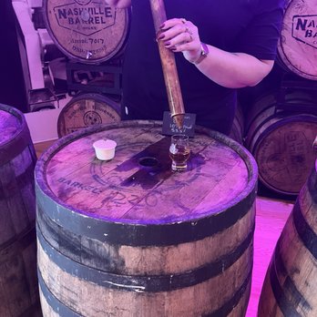 Nashville Barrel - Staff "thieving" for my tasting flight. - Whiskey Bars Near Me - Nashville, Tennessee