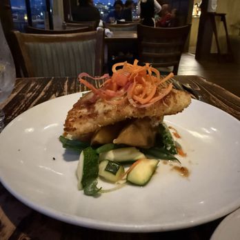 The Fish Hopper - Macadamia crusted halibut - Seafood Near Me - Monterey, California