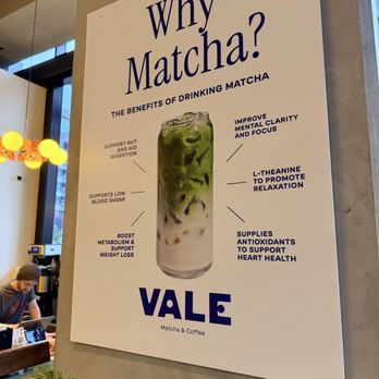 Vale Matcha & Coffee - Matcha ad from Vale - Coffee & Tea Near Me - Seattle, Washington