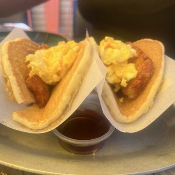 Taco Y Vino - Pancake Breakfast Taco - Tacos Near Me - Dallas, Texas Taco Y Vino - Pancake Breakfast Taco - Tacos Near Me - Dallas, Texas