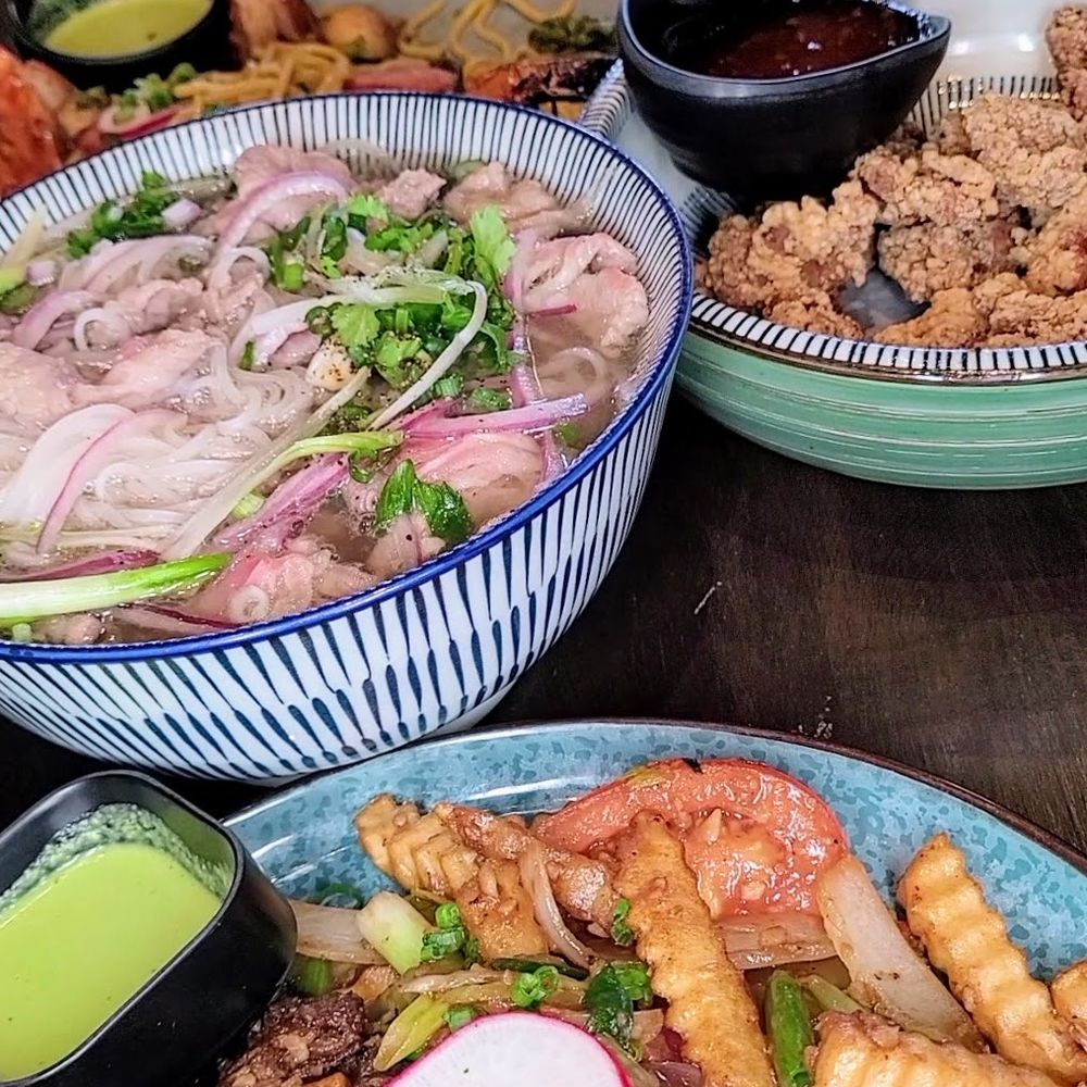 OMELI Kitchen - Lomo saltado, pho, garlic noodles, dumplings and popcorn chicken. - Vietnamese Near Me - Fullerton, California OMELI Kitchen - Lomo saltado, pho, garlic noodles, dumplings and popcorn chicken. - Vietnamese Near Me - Fullerton, California