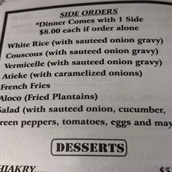 Fouta Halal Food 2 Restaurant - Side orders updated