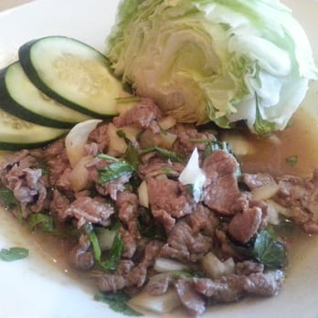 Pad Thai - Laab Beef .. more like a spicy beef soup - Thai Near Me - Akron, Ohio