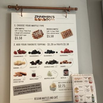 Zinneken's Belgian Waffles - Menu - Coffee & Tea Near Me - Glastonbury, Connecticut Zinneken's Belgian Waffles - Menu - Coffee & Tea Near Me - Glastonbury, Connecticut