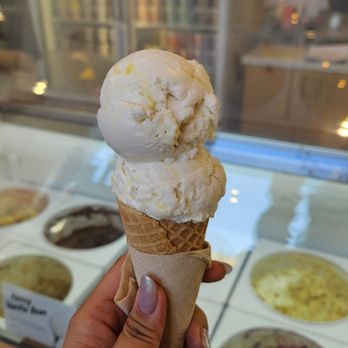 Jeni's Splendid Ice Creams - 2 Half Scoops Small Waffle Cone of the Lemon Bar flavor! $7.25 - Desserts Near Me - Los Angeles, California Jeni's Splendid Ice Creams - 2 Half Scoops Small Waffle Cone of the Lemon Bar flavor! $7.25 - Desserts Near Me - Los Angeles, California