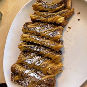Two Chicks - Special churro French toast. I sent it back. Too much bread, needs some fresh fruit to lighten it up. - Breakfast & Brunch Near Me - Reno, Nevada Two Chicks - Special churro French toast. I sent it back. Too much bread, needs some fresh fruit to lighten it up. - Breakfast & Brunch Near Me - Reno, Nevada