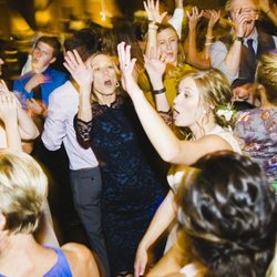 High energy funk wedding at Devils Thumb Ranch