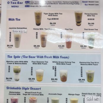 O Tea Bar - Bubble Tea Near Me - Las Vegas, Nevada