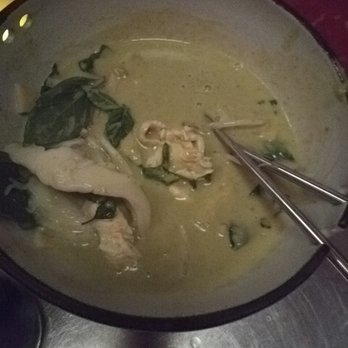 Thai District - Chicken green curry noodle with eggplant - Thai Near Me - Long Beach, California Thai District - Chicken green curry noodle with eggplant - Thai Near Me - Long Beach, California