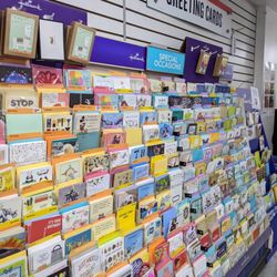 US Post Office - Wall of greeting cards....