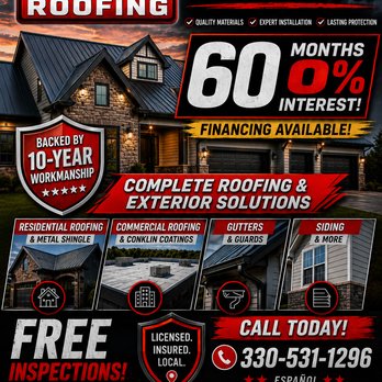 Diaz Roofing - 0% financing for five years guarantee - Roofing Near Me - Youngstown, Ohio Diaz Roofing - 0% financing for five years guarantee - Roofing Near Me - Youngstown, Ohio