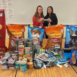 Largo Middle School - Donated Pet Supplies!