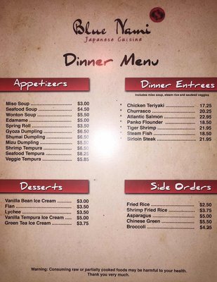 Menu photo 1 Blue Nami Guaynabo, PR