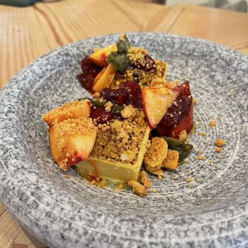The Farmer's Apprentice - Corn semifreddo with peaches - French Near Me - Vancouver, British Columbia The Farmer's Apprentice - Corn semifreddo with peaches - French Near Me - Vancouver, British Columbia