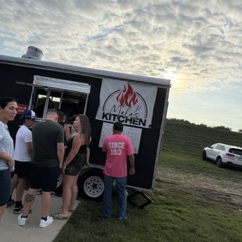 Mala's Kitchen - The trailer and the line! - Food Trucks Near Me Mala's Kitchen - The trailer and the line! - Food Trucks Near Me