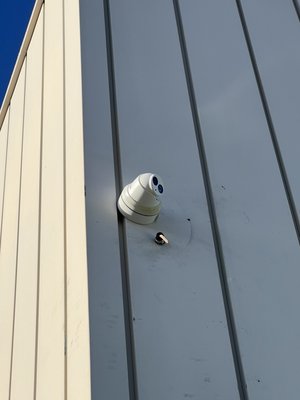 Furniture Store 8 Camera Job - Removed system from old location and installed cameras at new location. Ran wires for cameras and internet