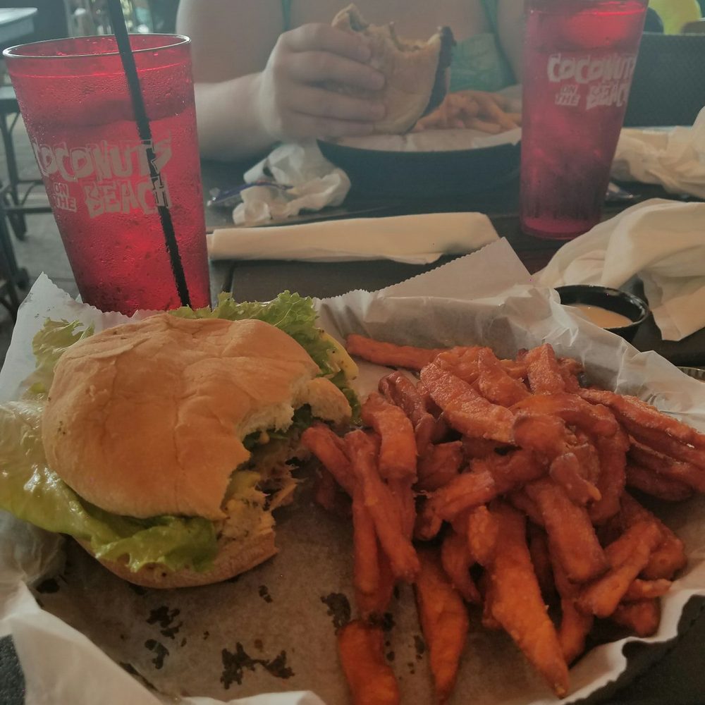 Coconuts On The Beach - Awesome Crab Cake Sandwich!!! Yum! - Bars Near Me - Cocoa Beach, Florida Coconuts On The Beach - Awesome Crab Cake Sandwich!!! Yum! - Bars Near Me - Cocoa Beach, Florida