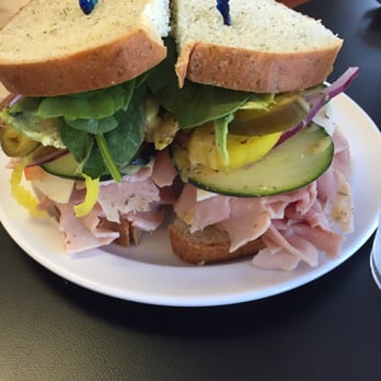 Butterfingers - Ham sandwich with honey mustard and tons of veggies on dill bread. - Bakeries Near Me - Highland, Indiana Butterfingers - Ham sandwich with honey mustard and tons of veggies on dill bread. - Bakeries Near Me - Highland, Indiana