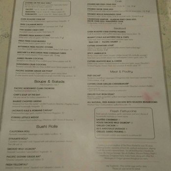 Cutters Crabhouse - Dinner menu - Seafood Near Me - Seattle, Washington