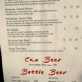 Kyoto Sushi - Drink Menu - Japanese Near Me - Eagan, Minnesota
