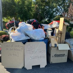 Trash Tech - Almost 3 weeks of garbage. Everyday they promise to pick up. They don't. 302832800 to complain